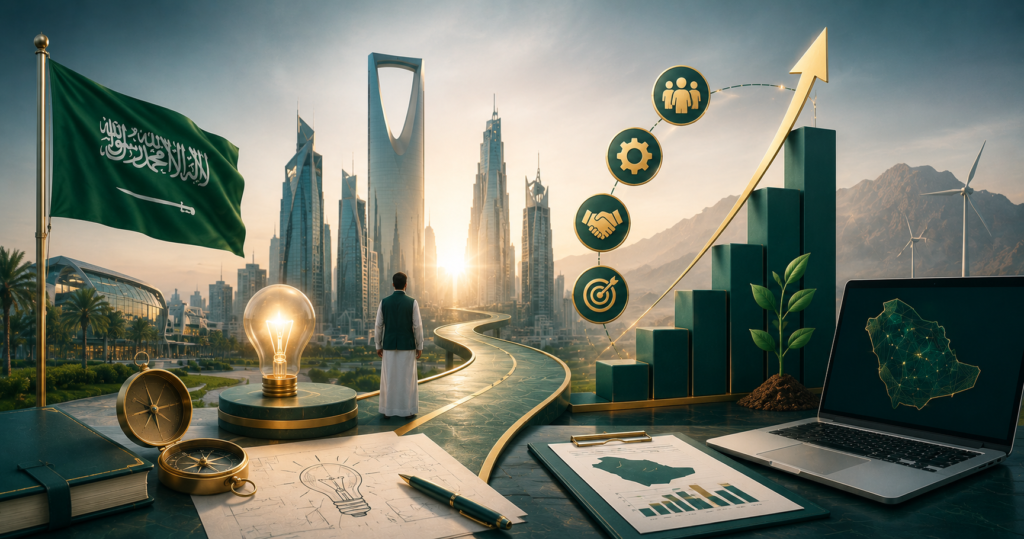 ريادة الأعمال في السعودية والطريق نحو رؤية 2030